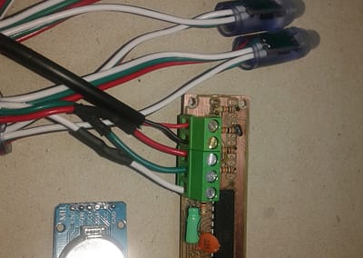 circuito y módulo DS3231.