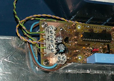 Insoladora conector micro y pulsadores