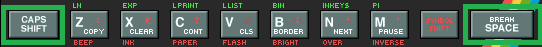 Combinación de teclas para hacer BREAK en Spectrum gomas. En el PC en fuse es cualquiera de las teclas mayúsculas y el espacio.