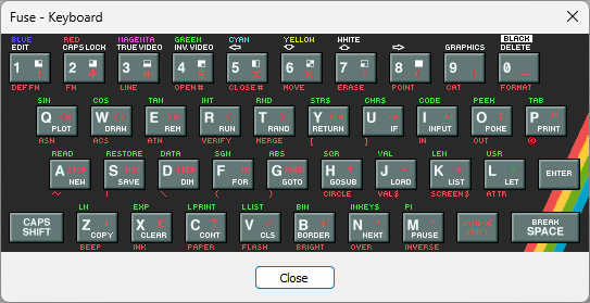 podemos ver el layout del teclado.